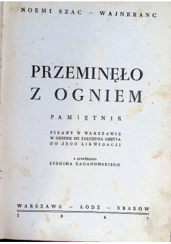 Przeminęło z Ogniem 1947 r.