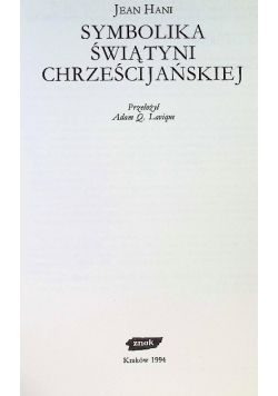 Symbolika świątyni chrześcijańskiej