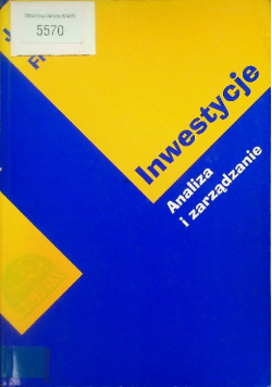 Inwestycje  Analiza i zarządzanie
