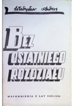 Bez ostatniego rozdziału