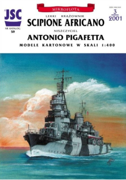 JSC 059 Lekki krążownik Scipione Africano, niszczyciel Antonio Pigafetta Nr 3/01