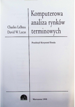 Komputerowa analiza rynków terminowych