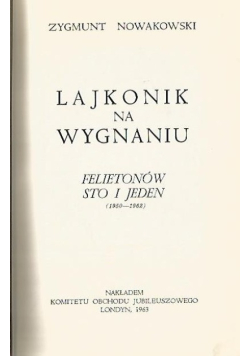 Lajkonik na wygnaniu
