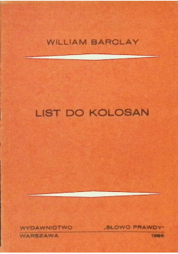 List do Kolosan