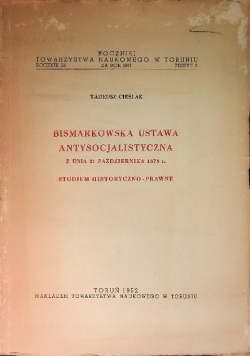 Bismarckowska ustawa antysocjalistyczna