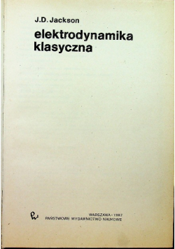 Elektrodynamika klasyczna