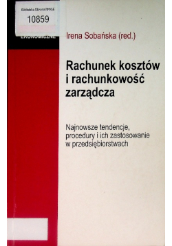 Rachunek kosztów i rachunkowość zarządcza