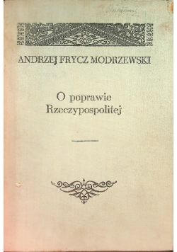O poprawie Rzeczypospolitej