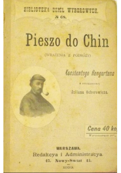 Pieszo do Chin 1899 r.