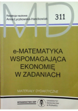 E - Matematyka wspomagająca ekonomię w zadaniach