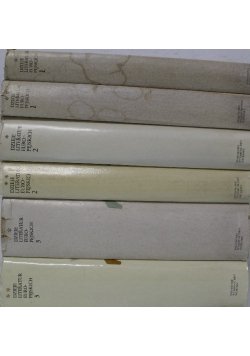 Dzieje Literatur Europejskich Tom 1 do 6