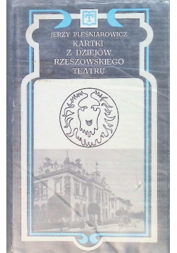 Kartki z dziejów rzeszowskiego teatru