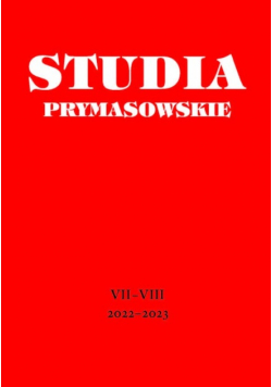 Studia prymasowskie Tom VII - VIII 2022 - 2023