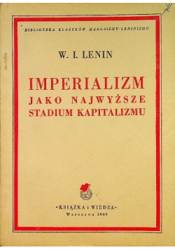 Imperializm jako najwyższe stadium kapitalizmu 1949 r.