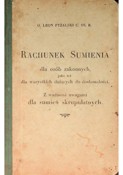 Rachunek sumienia, 1931 r.
