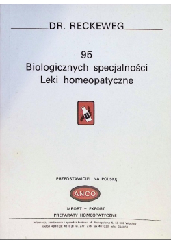 95 biologicznych specjalności leki homeopatyczne