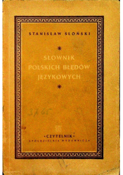 Słownik polskich błędów językowych