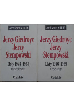 Giedroyc Stempowski Listy 1946 - 1969 Część I i II