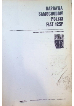 Obsługa i naprawa samochodów polski fiat 125p