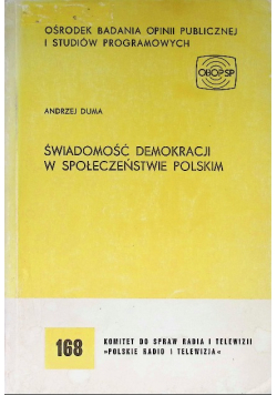 Świadomość demokracji w społeczeństwie polskim