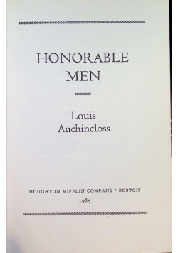 Honorable Men