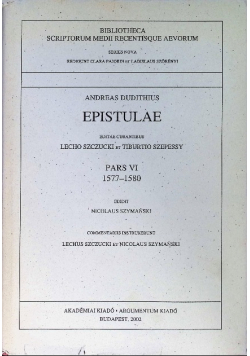 Epistulae Pars 6 1577 - 1580