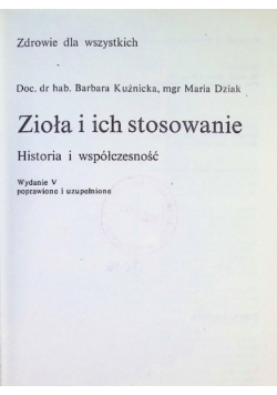 Zioła i ich stosowanie