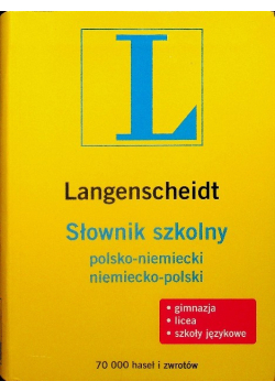 Słownik szkolny polsko - niemiecki niemiecko - polski
