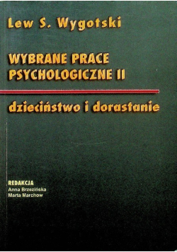 Wybrane prace psychologiczne II