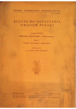 Klucze do oznaczania owadów Polski XVIII Zeszyt 7