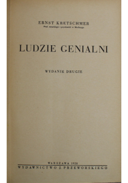 Ludzie Genialni 1938r.
