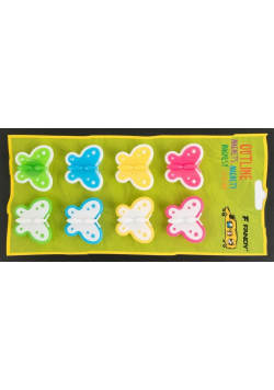 Magnesy Outline motyle 8szt