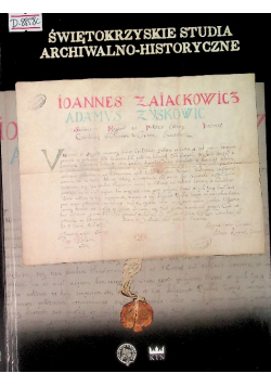 Świętokrzyskie Studia Archiwalno-Historyczne