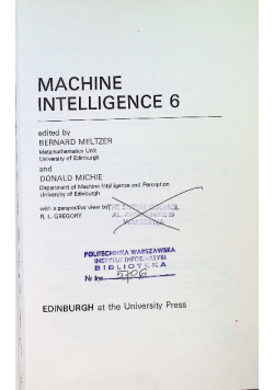 Machine Intelligence