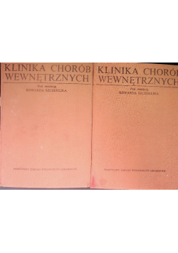 Klinika chorób wewnętrznych Tom I i II