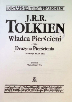 Władca Pierścieni Tom I Drużyna Pierścienia