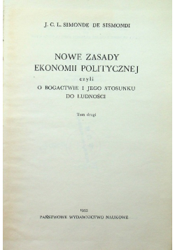 Zasady ekonomii politycznej Tom 2
