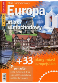 Europa atlas samochodowy + 33 plany miast europejskich 1  900 000