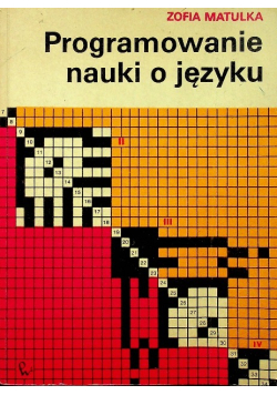 Programowanie nauki o języku