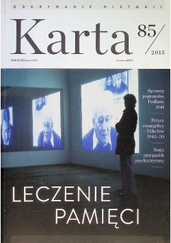 Karta Nr 85 / 15 Leczenie pamięci
