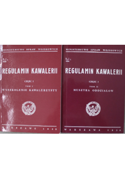 Regulamin kawalerii Część I Tom I i II