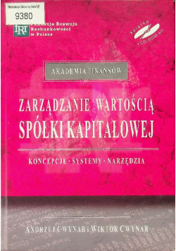 Zarządzanie wartością spółki kapitałowej