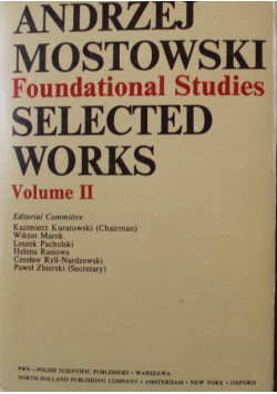 Foundational studies Selected Works Tom  2