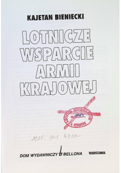 Lotnicze wsparcie Armii Krajowej