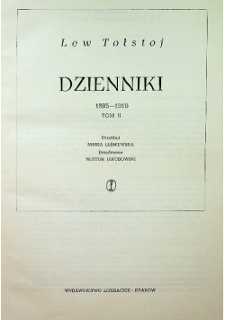 Dzienniki 1895-1910 Tom 2
