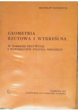 Geometria rzutowa i wykreślna