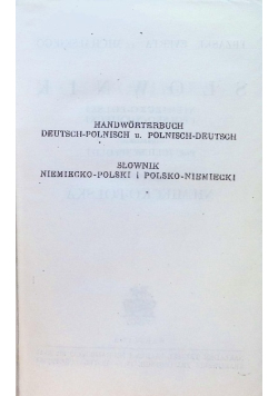 Słownik niemiecko polski polsko niemiecki