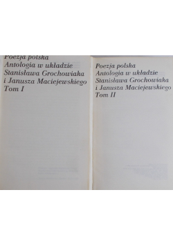 Poezja Polska, Antologia, Tom 1 i 2