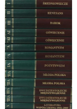 Historia literatury światowej Tom 1 do 10