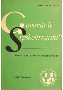 Govorite li srpskohrvatski